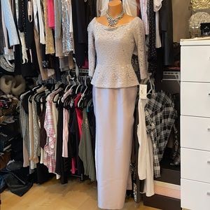 Alex Evenings taupe gown